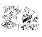 Kenmore 1106804251 top and console assembly diagram