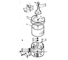 Kenmore 1106804203 tub and basket assembly diagram