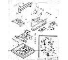 Kenmore 1106804203 top and console assembly diagram