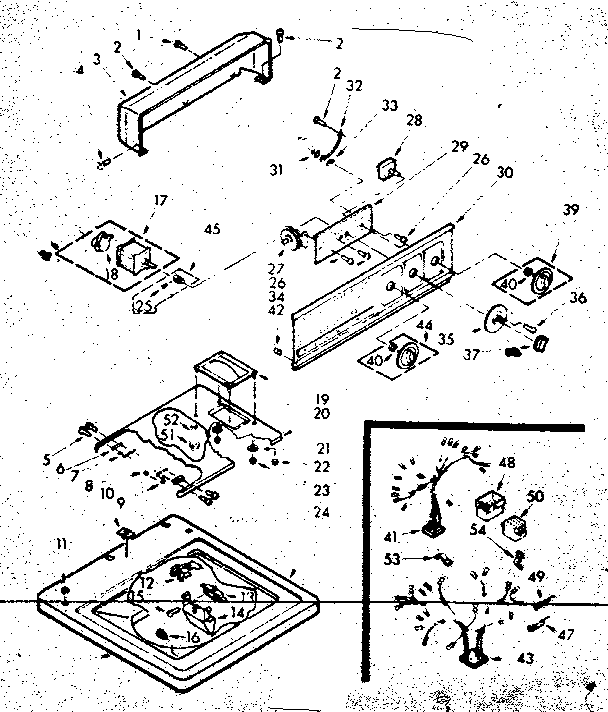 Top and console assembly