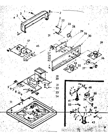 Top and console assembly