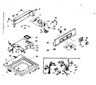 Kenmore 1106805400 top and console assembly diagram