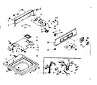 Kenmore 1106805420 top and console assembly diagram