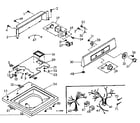 Kenmore 1106805500 top and console assembly diagram
