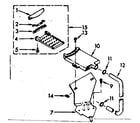 Kenmore 1106804550 filter assembly diagram
