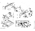 Kenmore 1106804600 top and console diagram
