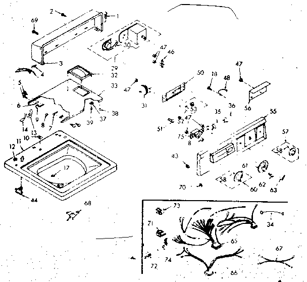 Top and console assembly
