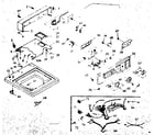 Kenmore 1106805761 top and console assembly diagram