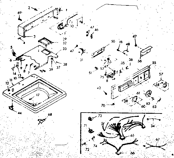Top and console assembly