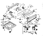 Kenmore 1106805860 top and console assembly diagram