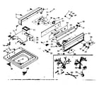 Kenmore 1106805830 top and console assembly diagram