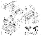 Kenmore 1106805950 top and console assembly diagram