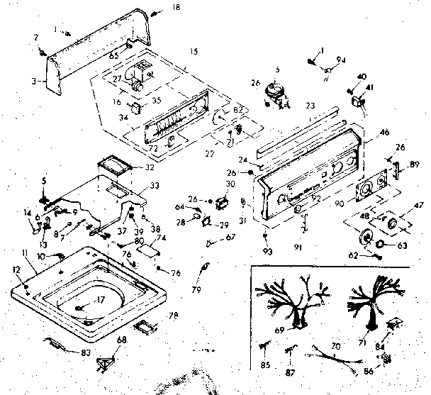 Top and console assembly