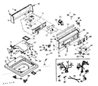 Kenmore 1106805953 top and console assembly diagram