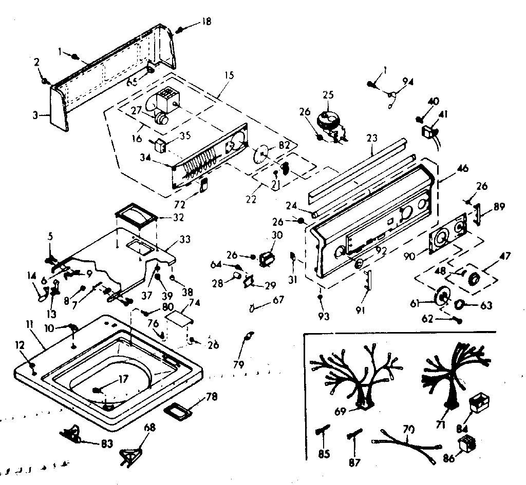 Top and console assembly