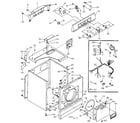 Kenmore 1106807601 machine sub-assembly diagram