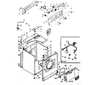 Kenmore 1106808702 machine sub-assembly diagram