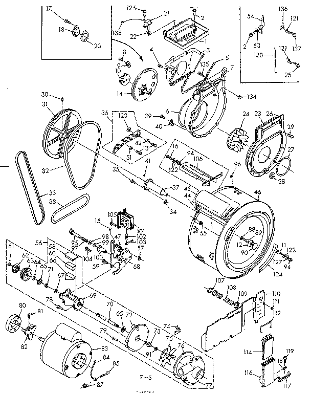 Blower, cylinder, pump and motor