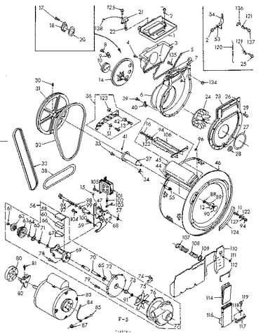 Blower, cylinder, pump and motor