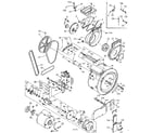 Kenmore 1106810500 blower cylinder pump & motor diagram