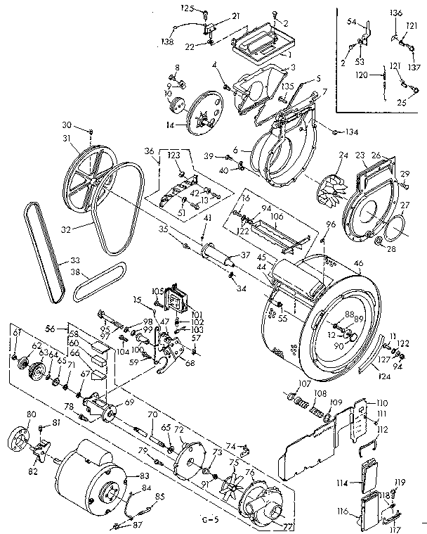 Blower cylinder pump & motor