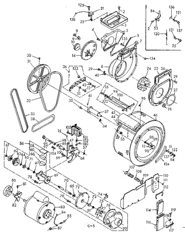 Blower cylinder pump & motor