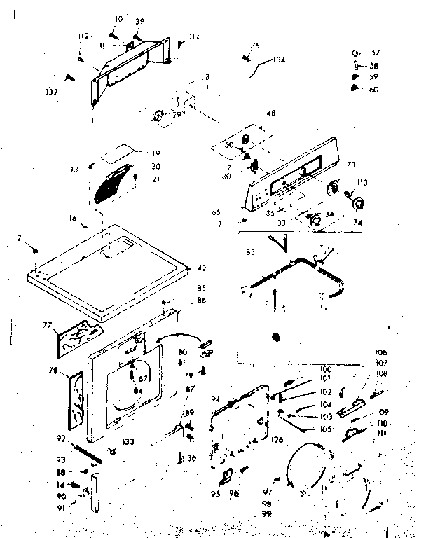 Top and front assembly