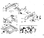 Kenmore 1106815670 top and console assembly diagram