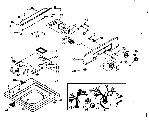 Top and console assembly