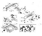 Kenmore 1106814671 top and console assembly diagram