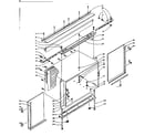 Kenmore 1065880103 cabinet and mounting parts diagram