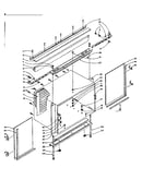 Cabinet and mounting parts