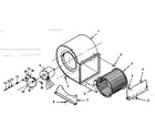 Kenmore 73577757 p.s.c. blower assembly diagram