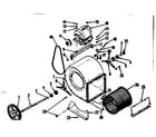 Kenmore 735767521 lau blower assembly diagram
