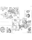 Rewind starter and carburetor assembly