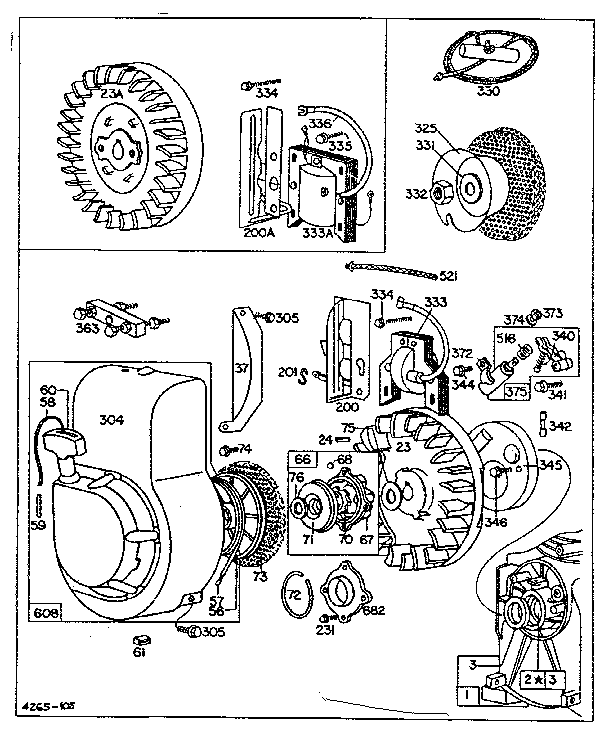 Rewind starter assembly