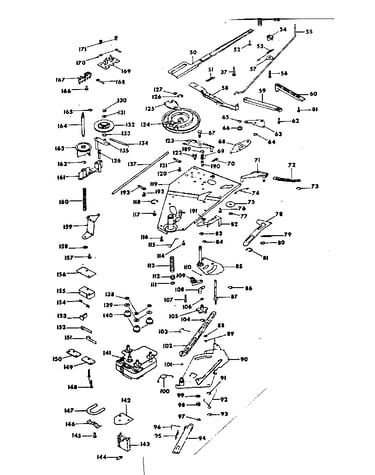 Parts below baseplate