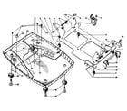 Sears 60358030 tray, feet & fastening components diagram