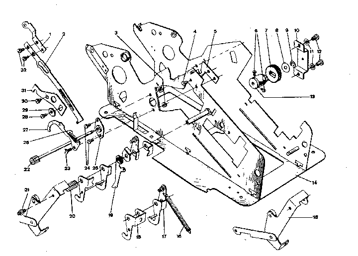 Drive shaft & cam followers
