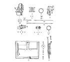 Sears 8047201610 motors and miscellaneous diagram