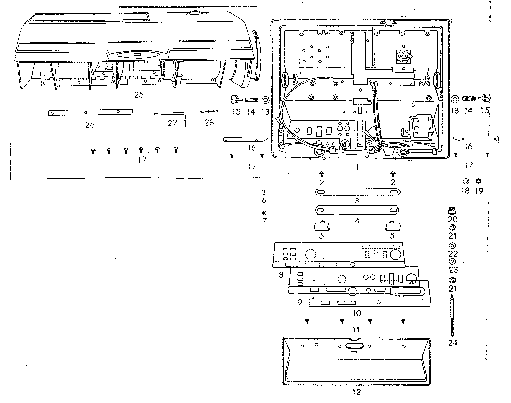Main housing and trim
