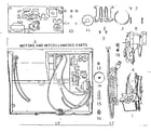 Sears 8047201570 motors and miscellaneous parts diagram
