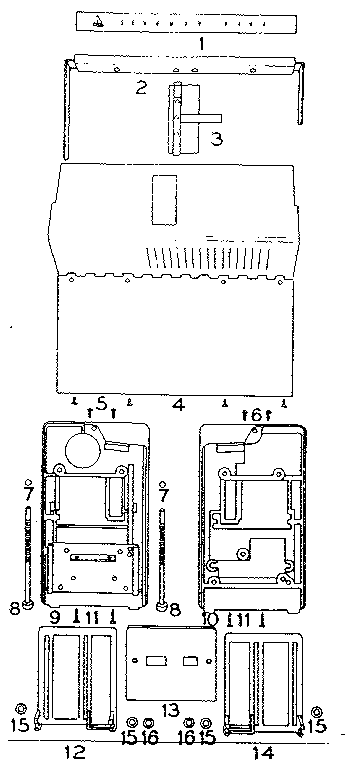 Projector cover, end panels, etc.