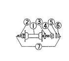 Sears 50565392 front hub parts diagram
