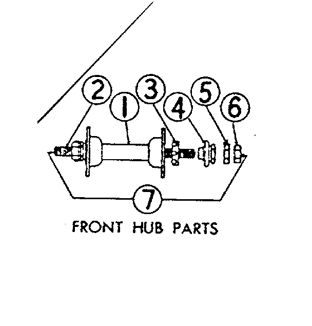 Front hub parts