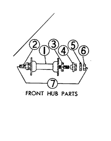 Front hub parts