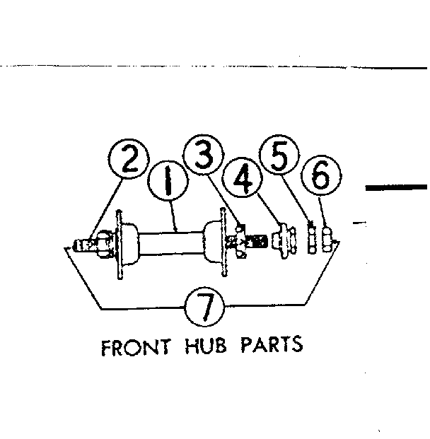 Front hub parts