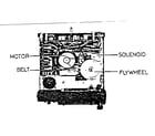 Sears 53050472 mechanism (top view) diagram