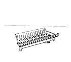 Kenmore 143841490 cast iron grate basket diagram