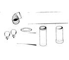 Kenmore 143841390 connector pipes and brass door knobs diagram